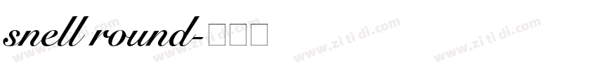 snell round字体转换